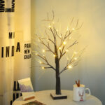 Lighted Birch Tree – 18 in LED Tabletop Christmas Decor