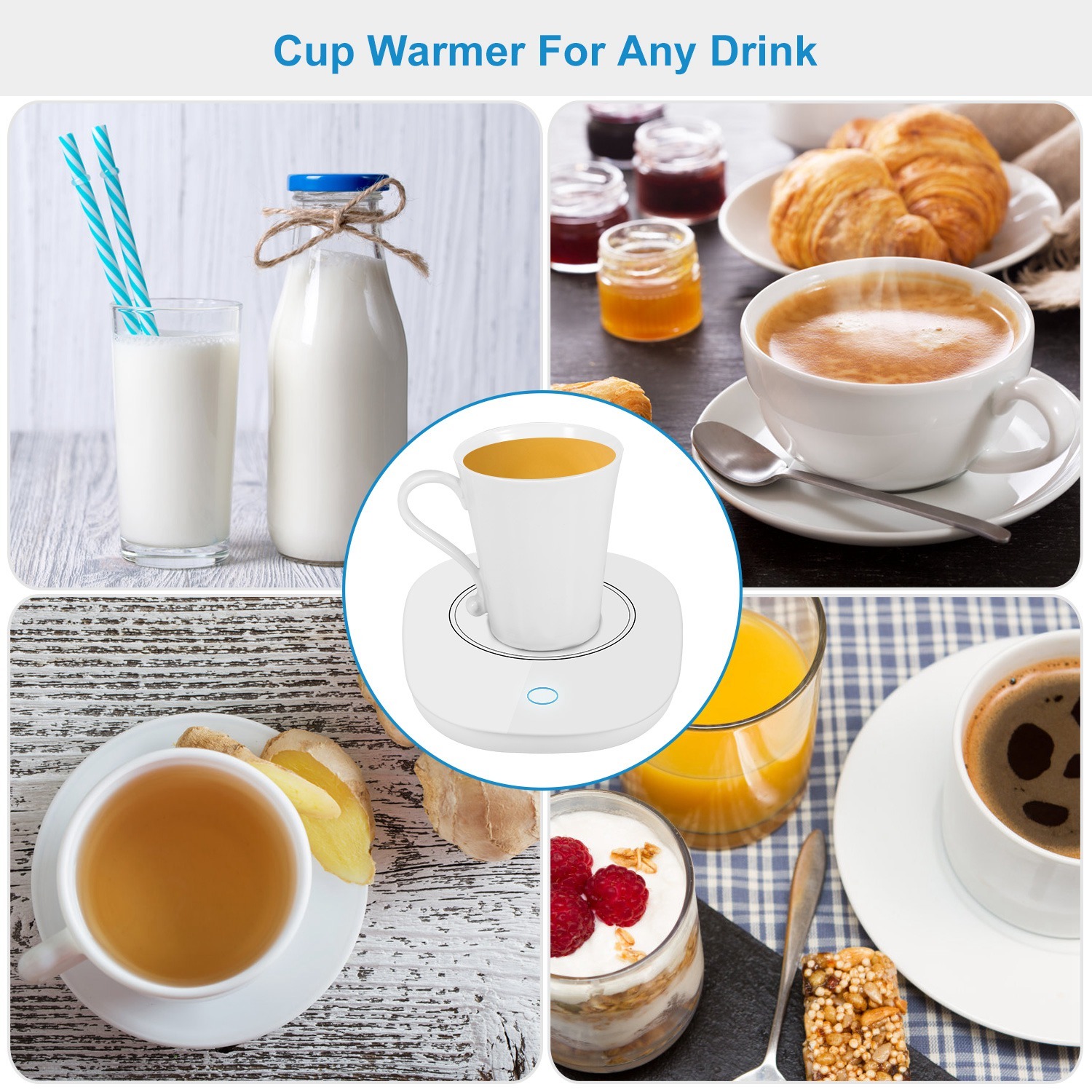 Coffee Mug Warmer – Auto On/Off Cup Warmer for Desk – view 10